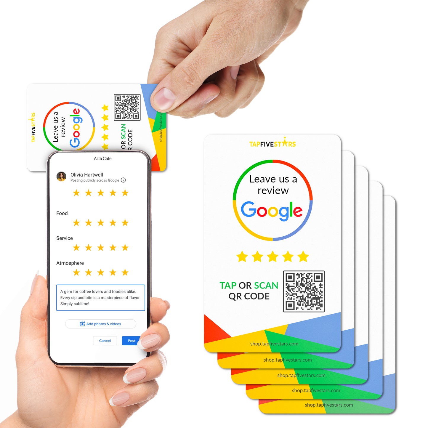 TapFive Google Review Tap Card (1 Pack)